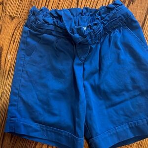 Super cute blue shorts with tie